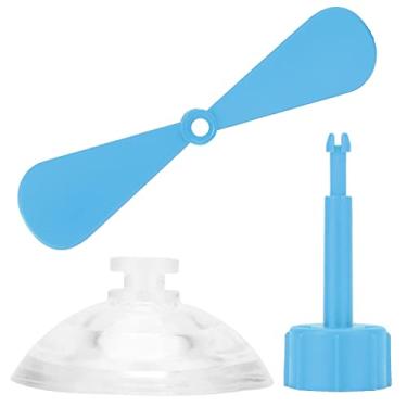 Imagem de Estink Hélice do Capacete de Motocicleta, Brinquedo Decorativo de Girador Com Copo de Sucção Forte para Qualquer Superfície (BLUE)