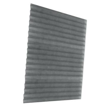 Imagem de Fxzqgnh Persianas Blackout Plissadas para Janelas, Removíveis E Autoadesivas, Sem Fio E com Mecanismo de Elevação para Cozinha, Grey L, Tamanho real