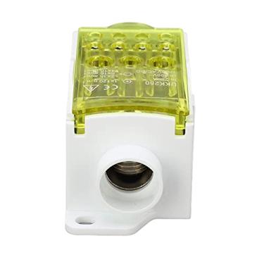 Imagem de Caixa de Junção do Bloco Terminal Caixa de Distribuição de Energia do Trilho DIN 690V 250A para Armários Elétricos de Alta Tensão (Amarelo)