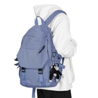 Imagem de Mochila coowoz College impermeável preta 20L para mulheres e homens