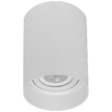 Imagem de Kit 2 Plafon Sobrepor Redondo Branco Direcionavel Par20