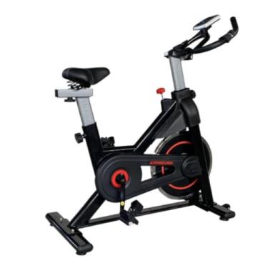 Imagem de Bicicleta Ergométrica Vertical com Painel Digital, Ajustes de Altura e Resistência, Uso Residencial ou Condomínio, 9kg Flywheel