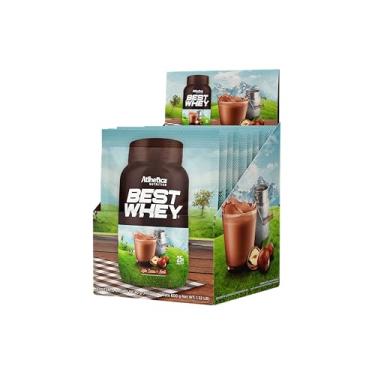 Imagem de Best Whey Sachê (Display com 15 sachês - 35g), Leite, cacau & avelã (sachê 40g)