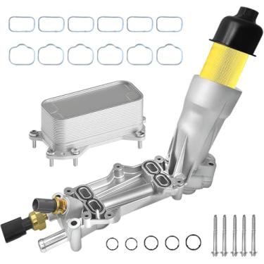 Imagem de CZTHQP 926-959 926-876 Caixa de filtro de óleo de motor de alumínio atualizado e refrigerador de óleo para Dodge Challenger Charger Durango Grand Caravan Journey Jeep Grand Cherokee Chrysler 200 300