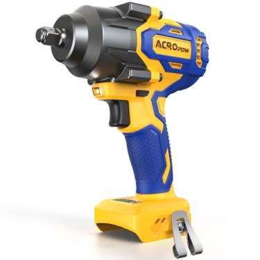 Imagem de ACROPOW Chave de impacto sem fio compatível com bateria DEWALT 20V MAX, pistola de impacto de potência de alto torque sem escova de 1/2 polegada (900 Nm) com velocidade de 3 modos, luz LED (somente