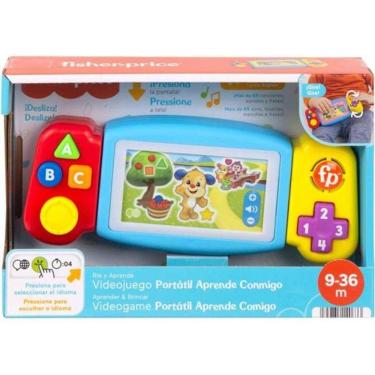 Imagem de FisherPrice Aprender e Brincar Brinquedo para Bebês Videogame Portátil Aprende Comigo Mattel HNH13