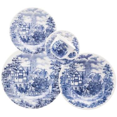 Imagem de Aparelho de Jantar e Chá 20 Peças Donna Cena Inglesa - Biona