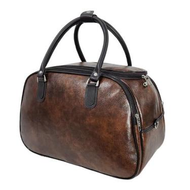 Imagem de Mala De Viagem De Bordo Bolsa Bagagem De Mão Reforçada - A2R, Café