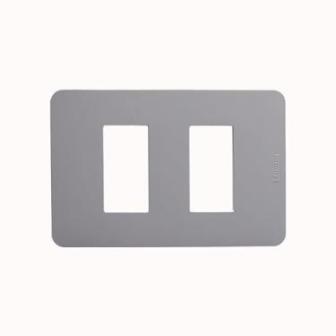 Imagem de PLACA 2 POSTOS SEPARADOS 4X2 CINZA - MATIX GO - MATIX GO - - JA4803M2JG