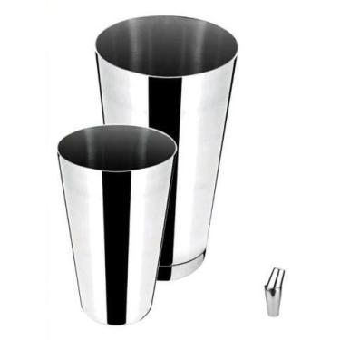 Imagem de Coqueteleira Dupla Profissional em Aço Inox 500/750ml - Baccani