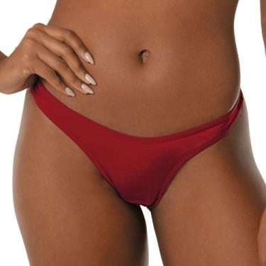 Imagem de Calcinha Fio Dental Desejo DeMillus 51813, Carmim, GR