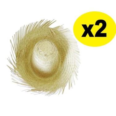 Imagem de Kit 2 Chapéus Desfiado de Palha Festa Junina Caipira Adulto - Lynx pro