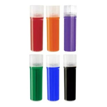 Imagem de Combo 6 Pinceis Para Quadro Branco Recarregável + 18 Cargas - Carinon 