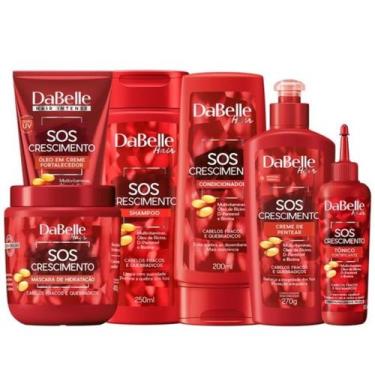 Imagem de Dabelle Kit SOS Crescimento Fortalecimento Shampoo Condicionador + Más