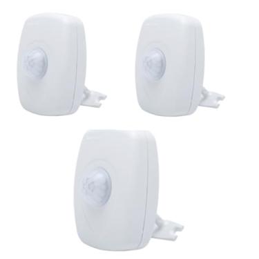 Imagem de Kit 3 Sensor de Presença com Fotocélula 180º Qualitronix – Instalação Rápida, Economia de Energia e Acionamento Automático para Luzes