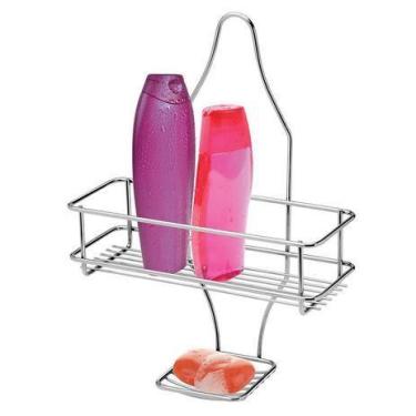 Imagem de Suporte Duplo Shampoo E Sabonete - De Registro Sem Furo - MS