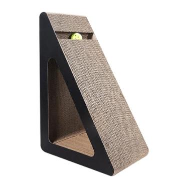 Imagem de Ｂｅｓｇａ Arranhador para gatos, brinquedo de papelão para arranhar, cama, brinquedo para brincar e poleiro, garra de trituração, previne danos aos, L