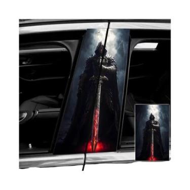 Imagem de Adesivo De Carro Cool À Prova d'Água Skeleton Rider Warrior 2pcs Vinil