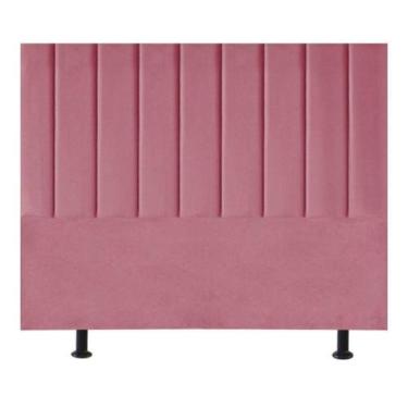 Imagem de Cabeceira Estofada Cama Casal Queen Size 160 Cm Maria Suede Rosa - Bla
