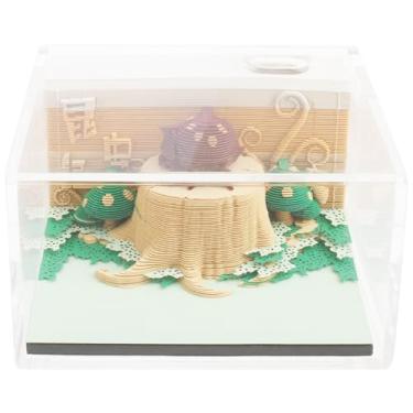 Imagem de Calendário de mesa 3D, bloco de notas, bloco de notas, papel rasgável, escultura, calendário para presentes de Natal (modo desenho animado)