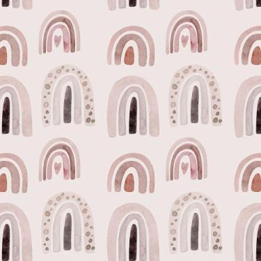 Imagem de Papel de Parede Boho Infantil Adesivo Autocolante para Quarto Sala - B