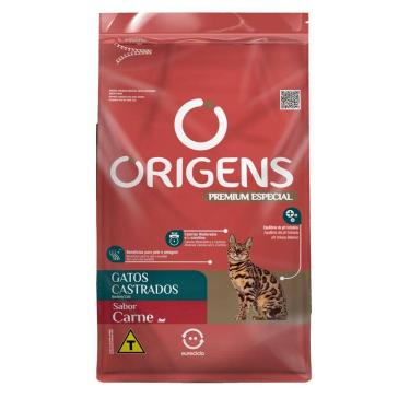 Imagem de Ração para Gatos Castrados Origens Sabor Carne 1kg