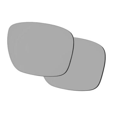 Imagem de VisionGlobal Lentes de reposição para óculos de leitura Ray-Ban RW4006 (50 mm), óculos de sol polarizados com bloqueio de luz azul/masculino/feminino, Cinza polarizado (revestimento melhorado)