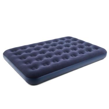 Imagem de Colchão Inflável Casal Azul em PVC 191x131x22cm – Conforto e Praticidade para Camping, Praia e Casa de Campo