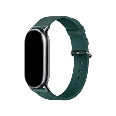 Imagem de Bracelete De Couro Para Xiaomi Smart Band 8 Verde