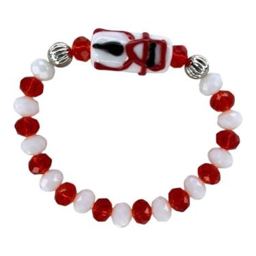 Imagem de Pulseira Zé Pelintra Firma Desenhada Cristal E Silicone