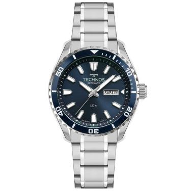 Imagem de Relógio Technos Masculino Automático Prata - 8205pd-1a Relógio Technos Masculino Automatico Prata - 8205pd-1a