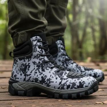 Imagem de Bota Coturno Adventure Masculino Militar Impermeável Tratorado Confort