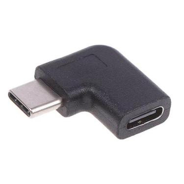 Imagem de Adaptador Usb-C 3.1 ângulo à direita 90º Em L Macho Femea - Usb-C Angl