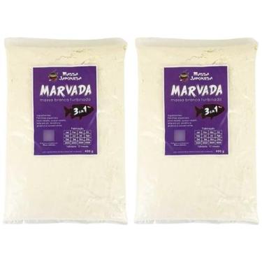 Imagem de Kit com 2 Massas Japonesa Marvada Branca Turbinada 3 em 1 - 2x400 Gram