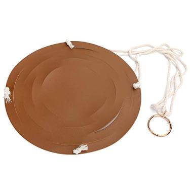 Imagem de Ailgely Plantador Pendurado, Suporte de Suporte de Flor Com Corda de Algodão, Cabide de Planta Externa de Couro PU para Parede de Janela, Decoração da Cozinha do Jardim (Marrom grande)