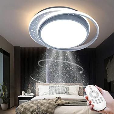 Imagem de Luminária de teto LED para quarto infantil, luminária de teto regulável 38W, para meninas e meninos, quarto, sala de estar, luminária de parede, moderna, acrílica, restaurante, escritório, j