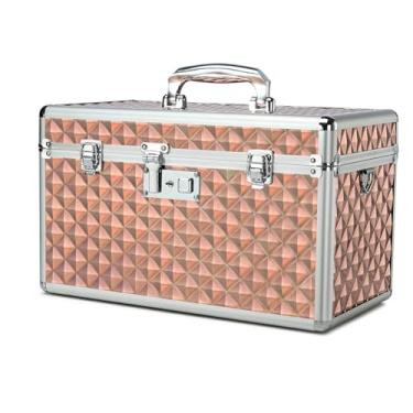 Imagem de Caixa de armazenamento com trava de chave, caixa de armazenamento de medicamentos com chave, caixa de primeiros socorros vazia, caixa de segurança para cadeado, organizador de medicamentos, caixa de