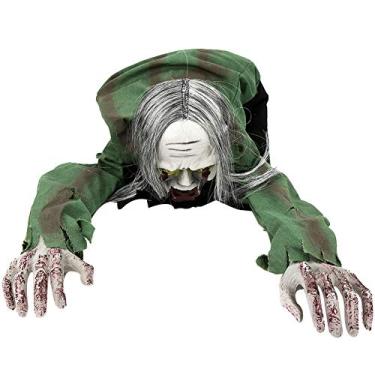 Imagem de Decorações de Halloween ao ar livre, controle de voz/toque fantasma pendurado, adereços fotográficos decoração de Halloween