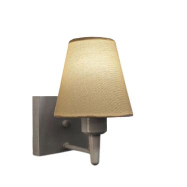 Imagem de Arandela Quadrada Md-2034 Cinza Cúpula em Tecido Cone Algodão Crú - Bivolt