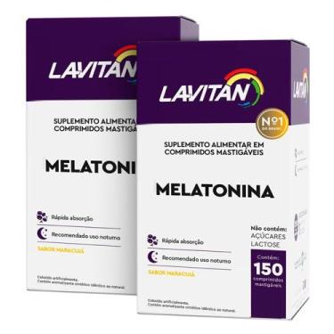 Imagem de Kit 2 Lavitan Melatonina Maracujá 150 Comprimidos Cada - Cimed