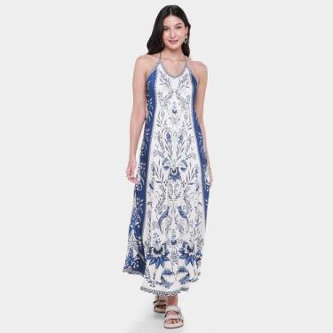 Imagem de Vestido Farm Nina, Azul, G