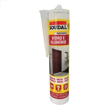 Imagem de Silicone Acético Soudal 244g Veda Vidro e Aluminio Kit 12Uni