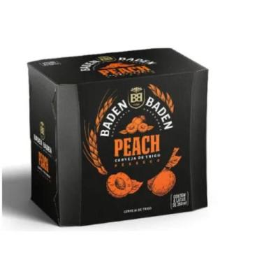 Imagem de Cerveja Peach Lata 350ml 12un Baden Baden