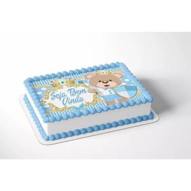 Imagem de Papel arroz para bolo aniversário festa comemoração seja bem vindo chá