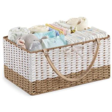 Imagem de Organizador para Pañales HBlife Cesta de Almacenamiento Artesanal 38x2