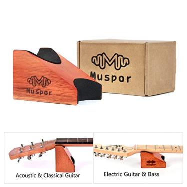 Imagem de Domary Muspor Suporte para Descanso de Pescoço de Guitarra, Ferramenta de Reparo de Instrumento de Cordas para Guitarras, Baixos, Ukulele Bandolim Banjo