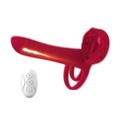 Imagem de Anel Peniano Em Formato De Flor Brinquedo Sexual para Casais 10 Vibrações Silicone Elástico MLNA2251