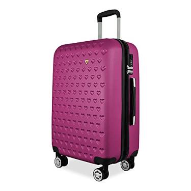 Imagem de Mala De Viagem Média ANAC Rígida Para 23 kg Com Rodas 360º E Cadeado Segredo. (Vinho)