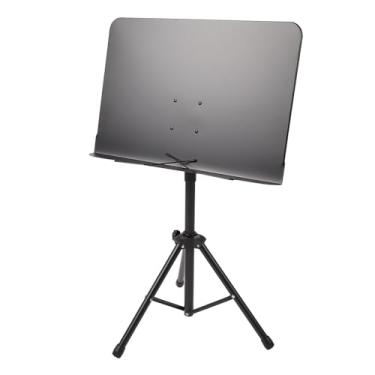 Imagem de RiToEasysports Suporte de Partituras Dobrável Profissional Multifuncional para Guitarra, Violino, Estrutura Estável para Apresentações, Material de Metal ABS (Preto)