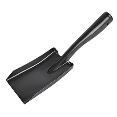 Imagem de TAISOCA Pá de cinzas para fogão a lenha, fogueira e lareira – Pá de carvão resistente à ferrugem de aço carbono para acampamento e churrasco